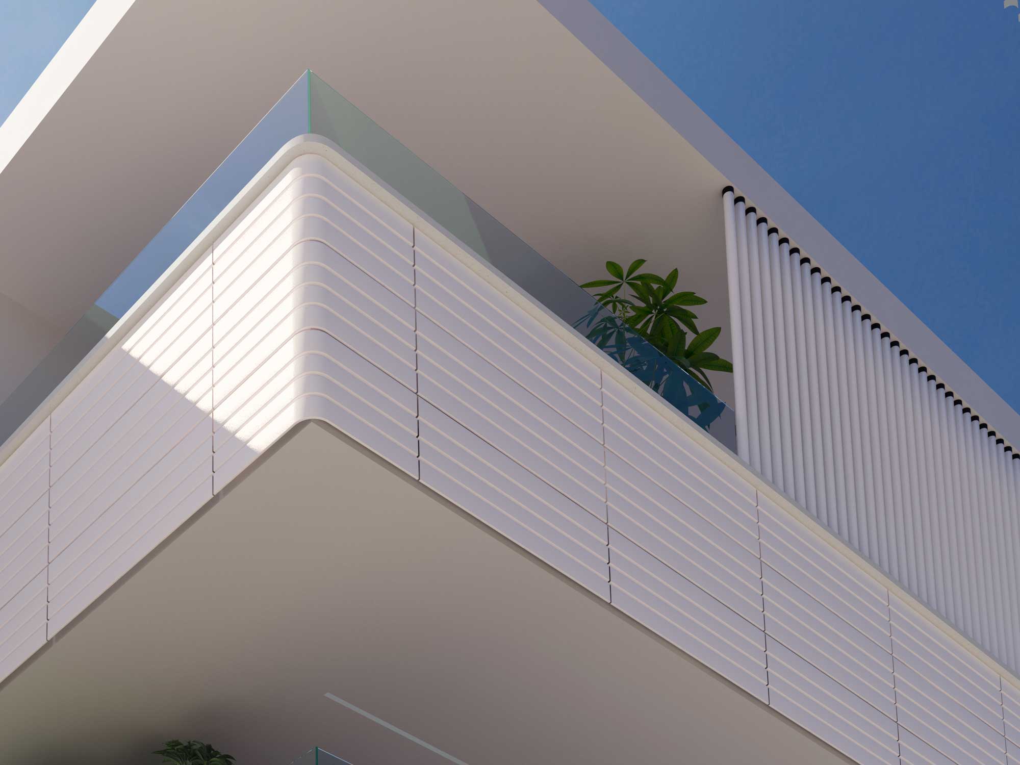 Piezas volumétricas DETALLE ESQUINA CURVA FAVEMANC