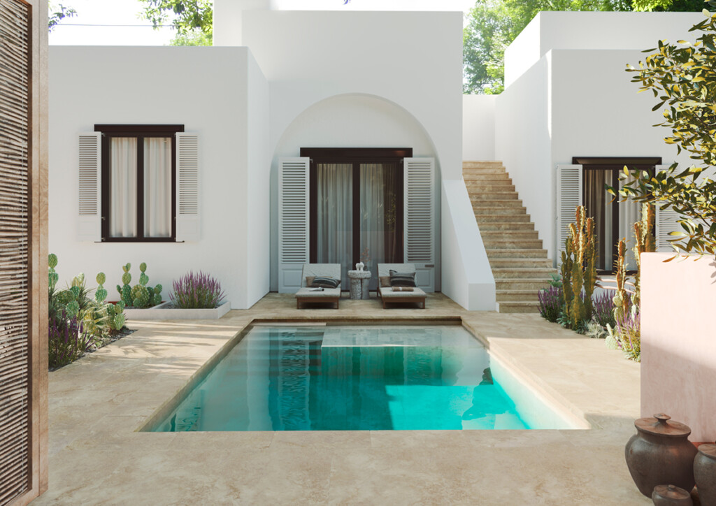 Corinto Beige Gresmanc CORINTO BEIGE piscina Cersaie 24 72px