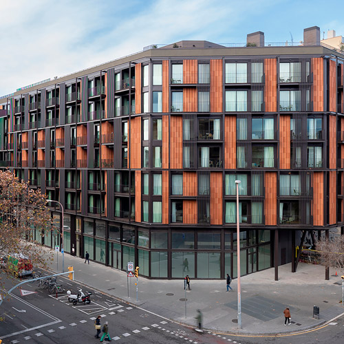 Gresmanc Group exhibirá en BAU 2025 las más potentes propuestas en cerámica extrusionada Gresmanc Group Fachada Archies Living