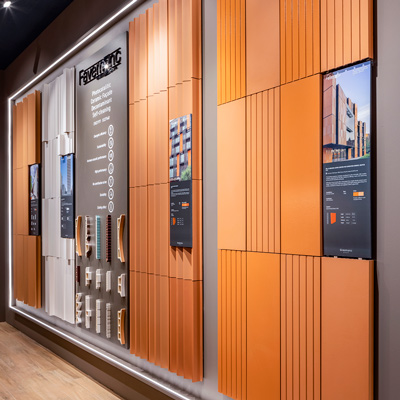 Gresmanc Group, un recorrido por la innovación y el diseño en gres extrusionado Nan fachada tridimensional cevisama vred