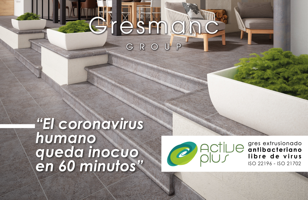 Gresmanc primera ceramica anticoronavirus