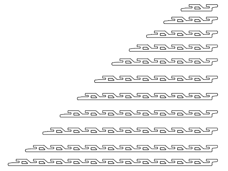Piezas planas modulacion xe ecoelite 50mm